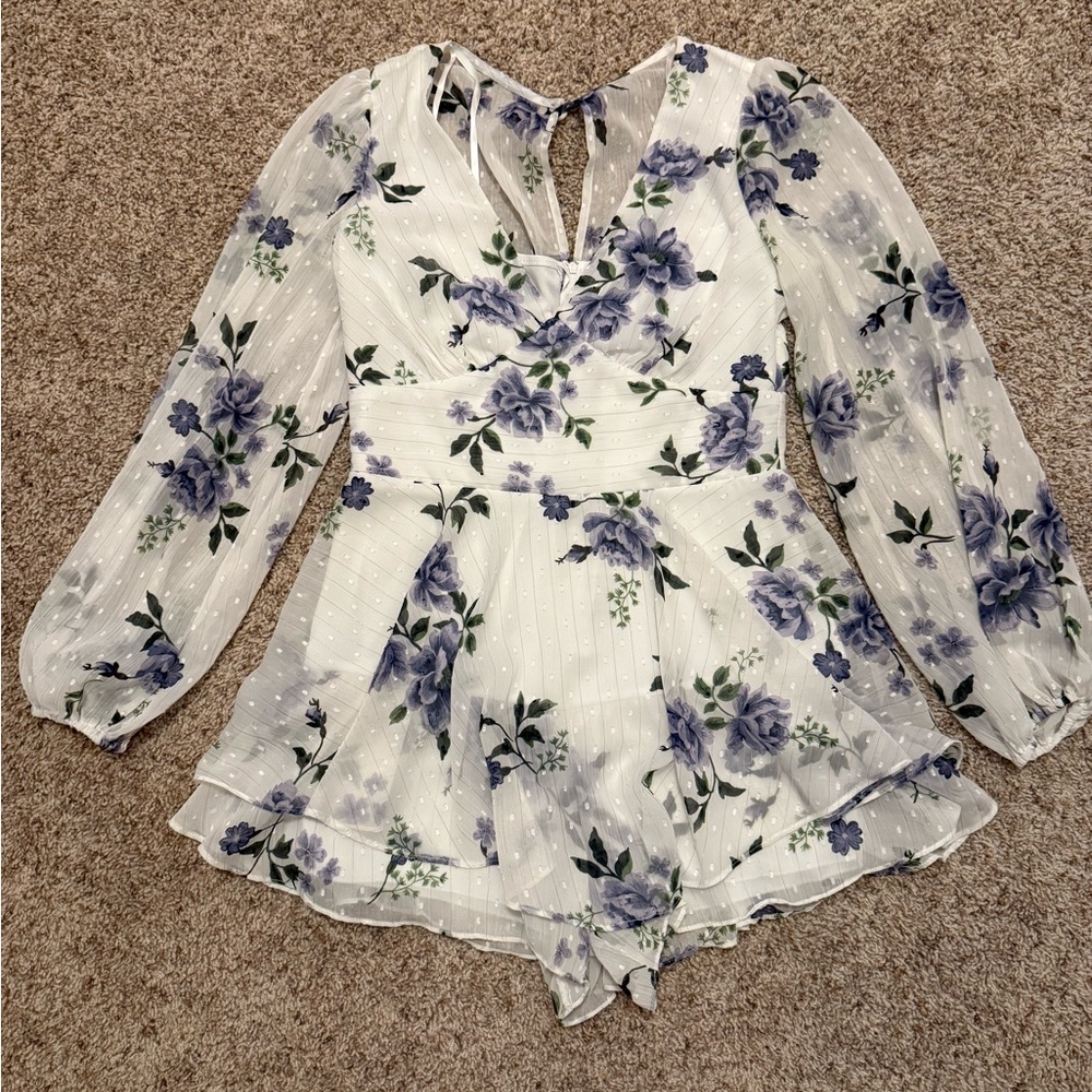 B Darlin Floral Romper